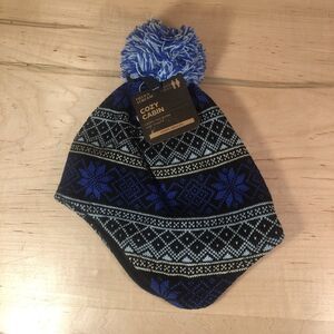 Field & Stream Cozy Cabin Cap Youth Size Winter Beanie Hat-One Size Multi Color